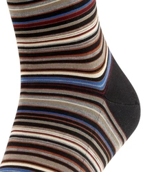 FALKE Socken Microblock Mischfarben/Beige/Dunkelbraun/Schwarz/Blau