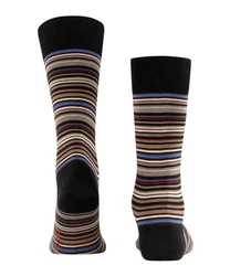 FALKE Socken Microblock Mischfarben/Beige/Dunkelbraun/Schwarz/Blau