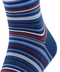 FALKE Socken Microblock Dunkelblau/Blau/Rot/Hellblau