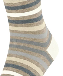 FALKE Socken Tinted Stripe Beige/Lila/Braun/Mischfarben