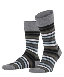 Socken Tinted Stripe (1-Paar) mit merzerisierter Baumwolle