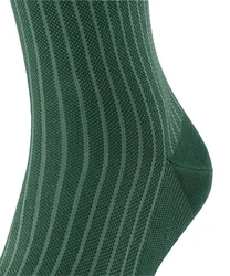 FALKE Socken Oxford Stripe  Dunkelgrün/Grün