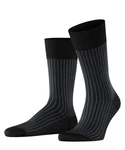FALKE Socken Oxford Stripe  Schwarz/Dunkelgrau/Dunkelblau