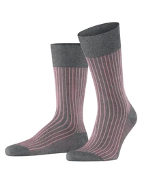 FALKE Socken Oxford Stripe  Rosa/Lila
