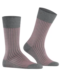 FALKE Socken Oxford Stripe  Rosa/Lila