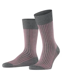 FALKE Socken Oxford Stripe  Rosa/Lila
