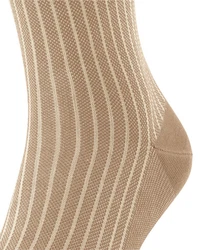 FALKE Socken Oxford Stripe  Braun/Beige/Khaki