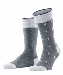 Esprit Socken Piqu Dot 2-Pack Grau/Dunkelblau/Dunkelgrau