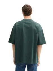 TOM TAILOR Denim T-Shirt Oversized Dunkelgrün/Grün/Türkis