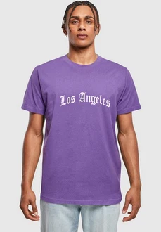 Mister Tee T-Shirt Los Angeles Wording Tee Fliederfarben/Lila/Dunkelblau Mister Tee T-Shirt Los Angeles Wording Tee Fliederfarben/Lila/Dunkelblau