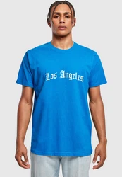 Mister Tee T-Shirt Los Angeles Wording Tee Blau
