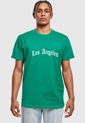 Mister Tee T-Shirt Los Angeles Wording Tee Grün/Dunkelgrün/Türkis