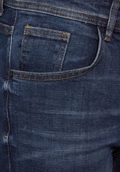 STREET ONE MEN Slim-fit Jeans Dunkelblau/Blau