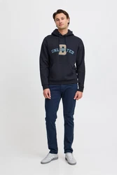 Blend Kapuzensweatshirt BHSweatshirt Dunkelblau/Blau/Braun/Beige