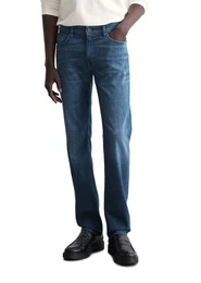 Regular-fit-Jeans aus softem Cashmere-Touch-Denim