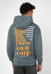 SUBLEVEL Oversized Backprint Hoodie Grün/Dunkelgrün/Hellgrau/Dunkelgrau/Grau/Blau