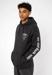 SUBLEVEL Oversized Backprint Hoodie Dunkelgrau/Schwarz/Grau