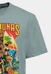 KingKerosin Print-Shirt Big Kahunas Grün/Rot/Blau/Schwarz