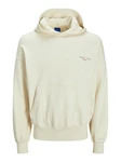 Jack & Jones Sweatshirt JORNOHO BACK GRAPHIC SWEAT HOOD Beige/Khaki/Creme/Braun/Weiß