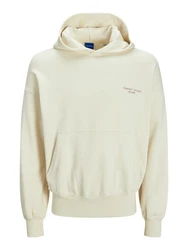 Jack & Jones Sweatshirt JORNOHO BACK GRAPHIC SWEAT HOOD Beige/Khaki/Creme/Braun/Weiß