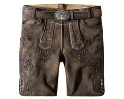 Stockerpoint Trachtenlederhose Artur Braun/Khaki/Dunkelbraun/Grau