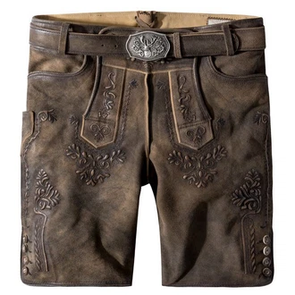 Stockerpoint Trachtenlederhose Artur Braun/Khaki/Dunkelbraun/Grau