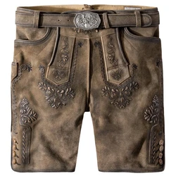 Stockerpoint Trachtenlederhose Artur Khaki/Braun