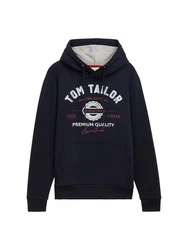 TOM TAILOR Sweatshirt Dunkelblau/Beige/Hellblau