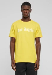 Mister Tee T-Shirt Los Angeles Wording Tee Gelb