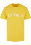 Mister Tee T-Shirt Los Angeles Wording Tee Gelb Mister Tee T-Shirt Los Angeles Wording Tee Gelb