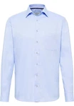 Eterna Langarmhemd Modern Fit Non Iron Hellblau/Blau