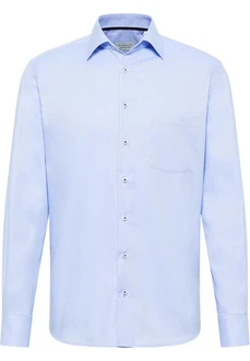 Eterna Langarmhemd Modern Fit Non Iron Hellblau/Blau Eterna Langarmhemd Modern Fit Non Iron Hellblau/Blau
