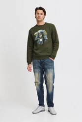 Blend Sweatshirt Dunkelgrün/Grün