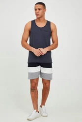Indicode Sweatshorts IDCaul Dunkelblau/Grau/Blau