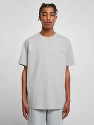URBAN CLASSICS T-Shirt HEAVY OVERSIZED TEE Grau/Hellgrau/Khaki