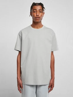 URBAN CLASSICS T-Shirt HEAVY OVERSIZED TEE Grau/Hellgrau/Khaki