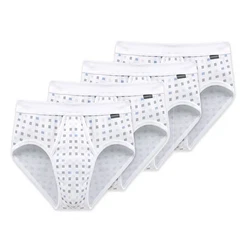 Schiesser Slip Herren Essentials Sportslip Weiß/Creme/Grau