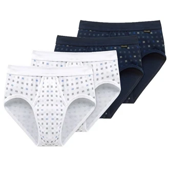 Schiesser Slip Herren Essentials Sportslip Dunkelblau/Blau/Hellblau