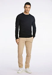 Lindbergh Pullover Strickpullover Dunkelblau/Schwarz