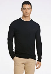 Lindbergh Pullover Strickpullover Dunkelblau/Schwarz