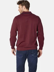 Babista Langarm-Poloshirt CAMISORRO Dunkelrot/Bordeaux/Braun