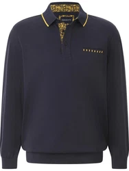 Babista Langarm-Poloshirt CAMISORRO blau/dunkelblau