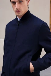 Next Bomberjacke Dunkelblau/Blau/Hellblau