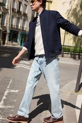 Next Bomberjacke Dunkelblau/Blau/Hellblau
