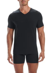 adidas Performance Poloshirt V-Neck T-Shirt (2PK) Schwarz