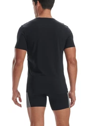 adidas Performance Poloshirt V-Neck T-Shirt (2PK) Schwarz