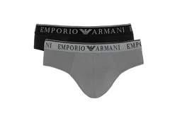 Emporio Armani Slip 2er Pack Endurance Briefs Grau/Dunkelgrau