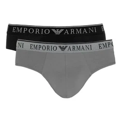 Emporio Armani Slip 2er Pack Endurance Briefs Grau/Dunkelgrau