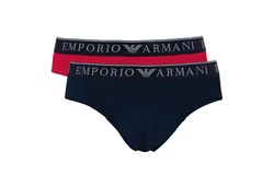 Emporio Armani Slip 2er Pack Endurance Briefs Rot/Marine