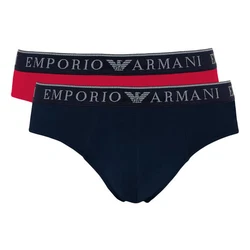 Emporio Armani Slip 2er Pack Endurance Briefs Rot/Marine